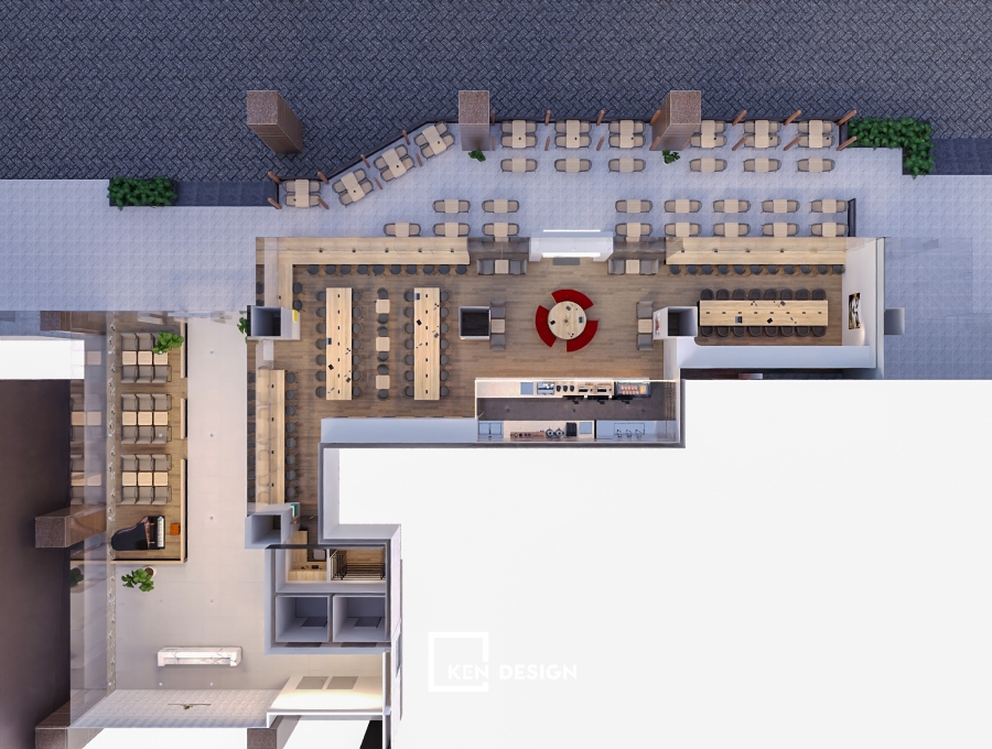 Thiết kế cafe coworking FLOW HAUS cơ sở 2 tại Mễ Trì